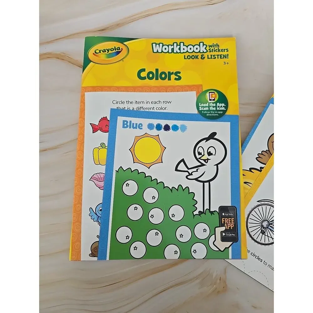 Crayola Workbook With STICKERS Set Of 2